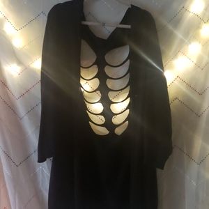 Torrid black cardigan w/ cutouts